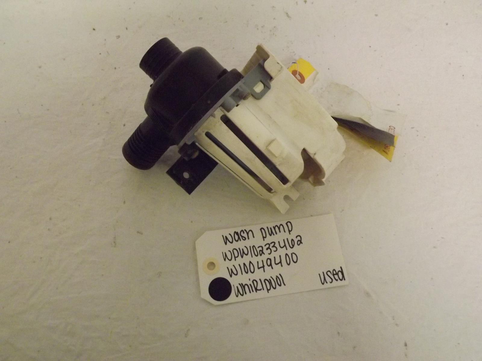 Whirlpool Washer WPW10233462 W10049400 Wash Pump Used Whirlpool Washer WPW10233462 W10049400 Wash Pump Used